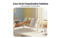 2-Tier Wire Rack unrestrictedstanding desktop Shelf multifunctional for Office Workers