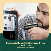 Cordless screwdriver for DIY, home
