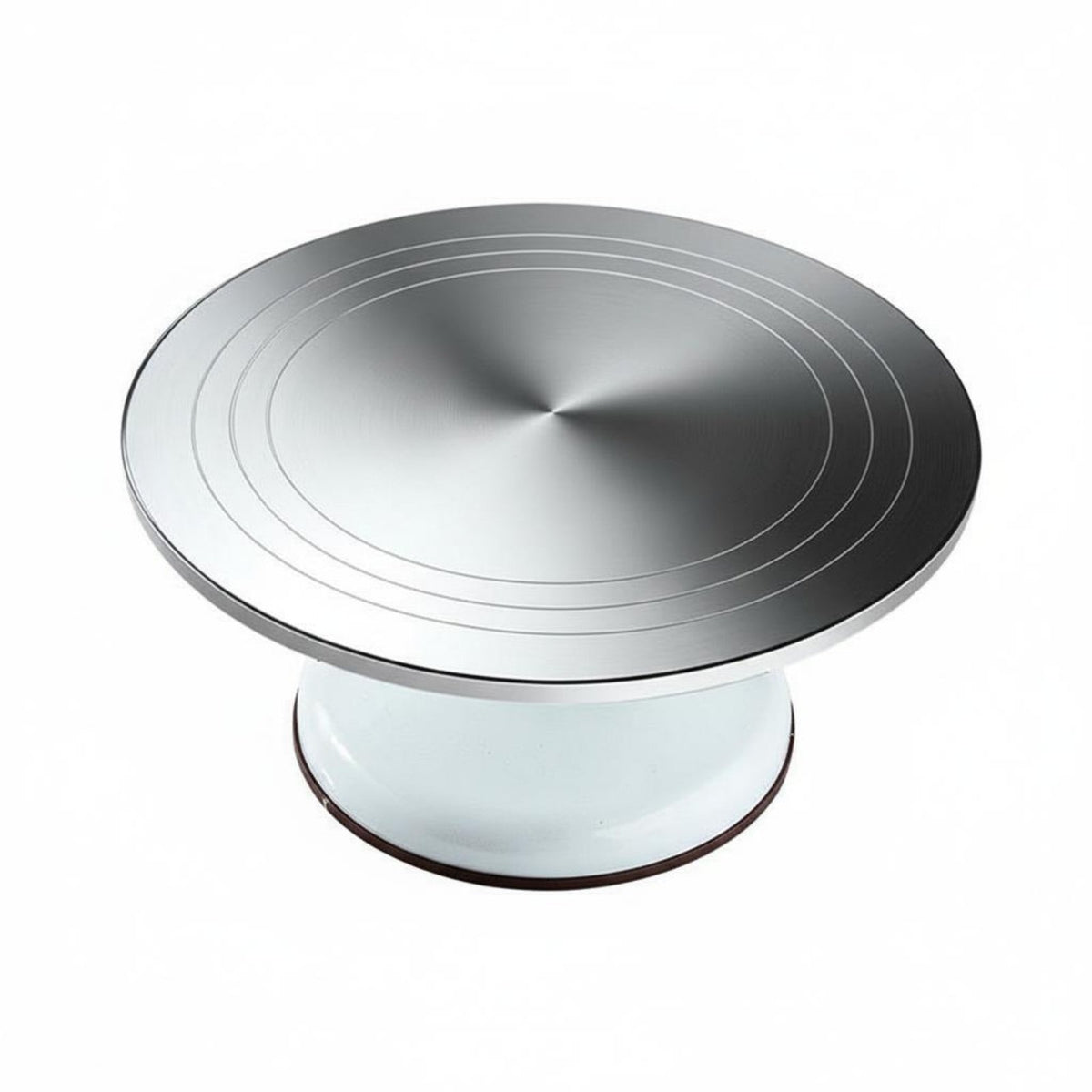 Effortless 360° Rotation Cake Turntable Non-Slip Rotating Cake Decorating Stand Easy to Clean 12 Inch Aluminum Alloy Turntable Heavy Duty for Bakers, Pastry Chefs, Bakery