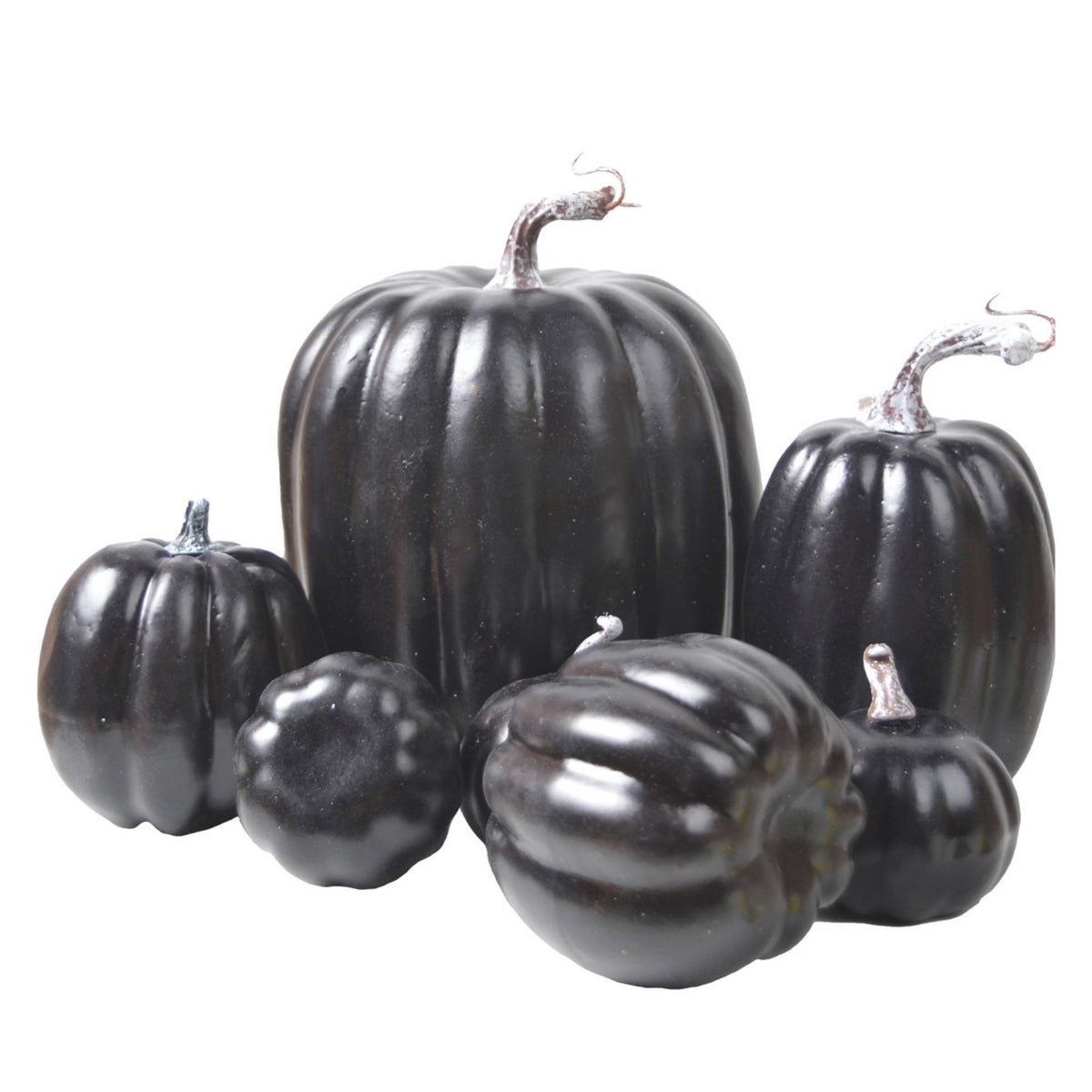 7 Pieces Pumpkin Decorations Lightweight Fake Pumpkins Halloween for Mantel