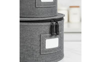 4 Pieces Plate Storage Case Portable Container Collapsible for Rv Travel