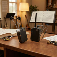 Portable Wireless in-Ear Monitor System Expert in-Ear Monitor System Slimline Wireless Transmitter and Receiver Stable for Musicians, Singers, Speakers, Stage Monitoring