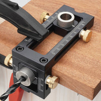 Adjustable Drilling Guide Measurement Markings Hole Drilling Jig Knurled Knobs
