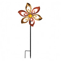 Flower Wind Faceted Center Outdoor Decor Easy to Assemble for Lawn