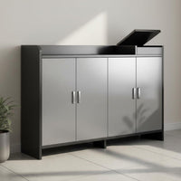 Shoe Storage Cabinet with Doors Dust-Protected Design Shoe Storage Cabinet Large Capacity for Apartment Dwellers, Homeowners, Corridor, Hallway