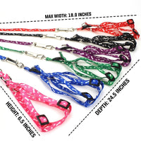Dog Harness and Dog Leash Set with Buckle Closure, Polyester Pet Harness for Small Pets, Comfortable Cat Harness for Young Dogs and Kittens