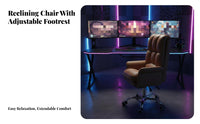 Reclining rotating Chair with Footrest Reclinable rearrest Ergonomic Recliner with Footrest Highposterior Design Modern & design