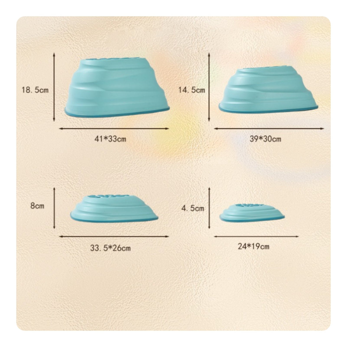 11 Pieces Children's Balance Stepping Stone Set Non-Slip Plastic Stepping Stones