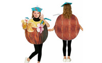Coconut Drink Costume Funny Kid's Coconut Costume Includes Hat Tropical Beverage Outfit for Kids, Children, Halloween, Party, Performance