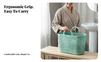 Handled Shower Tote With Handles Organizing Basket Easy to Clean for Under Sink