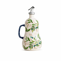 Automatic Pour Spout Bottle Glossy Finish Botanical Tableware