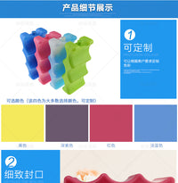 Wave-Shaped Plastic Ice Pack for Food Preservation