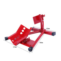 Motorcycle Front Wheel Stand Welded   Frame Motorcycle Wheel Chock Metal Vehicle Storage for Workshop
