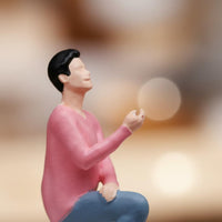 2 Pieces 1/64 Scale Proposal Figurine Realistic Features for Dioramas