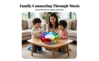 Metal Chimes Rotating Bell Instrument Easy to Play 8-Note Bell Instrument Lightweight Tuned Handbells Safe Plastic Complimentary