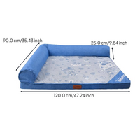 Waterproof dog bed with removable cover