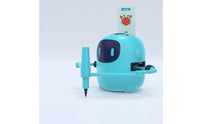 Educational Drawing Robot with Cards Rechargeable Drawing Machine with Cards Interactive Learning Robot Compact for Classroom