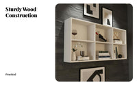 Geometric Lattice Shelf Multi-Functional Hanging Rack Space-Saving Adaptable Use for Students, Living Room, Kitchen