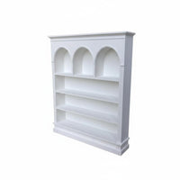 1:12 Scale Bookshelf Detailed Miniature Shelf Realistic Arched Bookcase for Collectors, Hobbyists