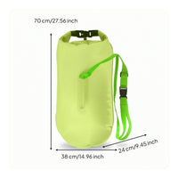 Waterproof Storage Swim Buoy with Dry Bag High-Visibility Swim Buoyancy Aid with Shoulder Strap Highly Visible Brightly Colored for Swimmers, Adults, Beginners, Open Water, Beach