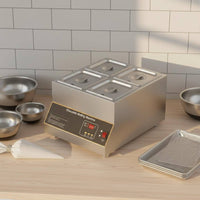 Hot Air Chocolate Melting Machine Water-Free Needed Dry Heat Chocolate Melter Food Heating Equipment Easy to Use Kitchen