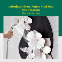 Fast-dry diatomaceous bath mat