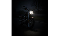 Retro Motorcycle Fog Light Custom Motorcycle Light with Grille Chromed Chrome Fog Lamp Easy to Install for Motorcyclists
