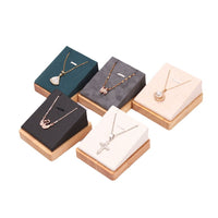 Solid Wood Jewelry Display Stand for Necklaces and Pendants