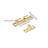 Copper sphere latch, discreet door holder, adjustable coil cabinet lock, easy installation, protected closure