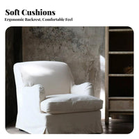 3-Seater Sofa Wabi-Sabi Aesthetic Couch Removable and Cleanable Cover Easy to Clean for Interior Designers, Families, Hotel