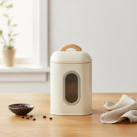 Canister with Window Compact Airtight Canister Modern for Pantry