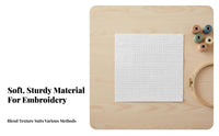 Cross-Stitch Material Polyester Blend Cross Stitch Material Versatile Aida Cloth for Embroiderers, Needlework, Handmade Gift Making, Home Decoration