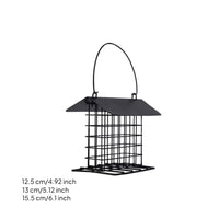 Metal Bird Feeder House Iron Outdoor Pet Supply Flat Tray for Garden