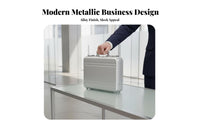 Locking Aluminum Briefcase Combination Lock Aluminum Attache Case Sturdy Shell