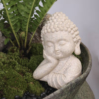 Sleeping Buddha Statue Handmade Look House Decoration Serene Appearance