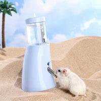 Anti-Drip Hamster Water Bottle with Stand, 80ml Hamster Water Bottle, Standing or Hanging Leak-resistant Waterer for Small Creatures