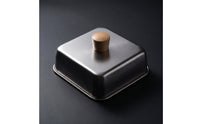 Griddle Dome with Wooden Knob Stainless Steel Melting Dome Domed Steak Cover for Backyard Grillers, Home Cooks, Griddle Surface Grilling, Kitchen