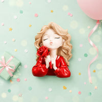 Cartoon Girl Piggy Bank Birthday Gift Girl Coin Bank Easy to Save Money