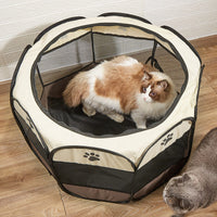 宠物用品八角笼围栏款宠物帐篷可折叠猫咪产房大空间猫窝现货