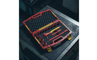 15 Pieces Insulated Socket Set 1000V Insulated Tool Kit with Case Metric Tool Kit with Foam Trays for Electricians, Automotive Repair, Electrical Work