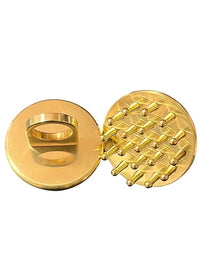 Solid Brass Meridian Brush Ring Massage Comb for Body and Head