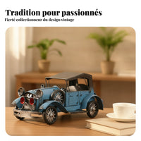 Vintage Iron Car Ornament Painted Finish for Coffee Table