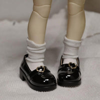 Doll Dress Up Shoes Cute Heart Detail Elegant Touch for Casual Outfits
