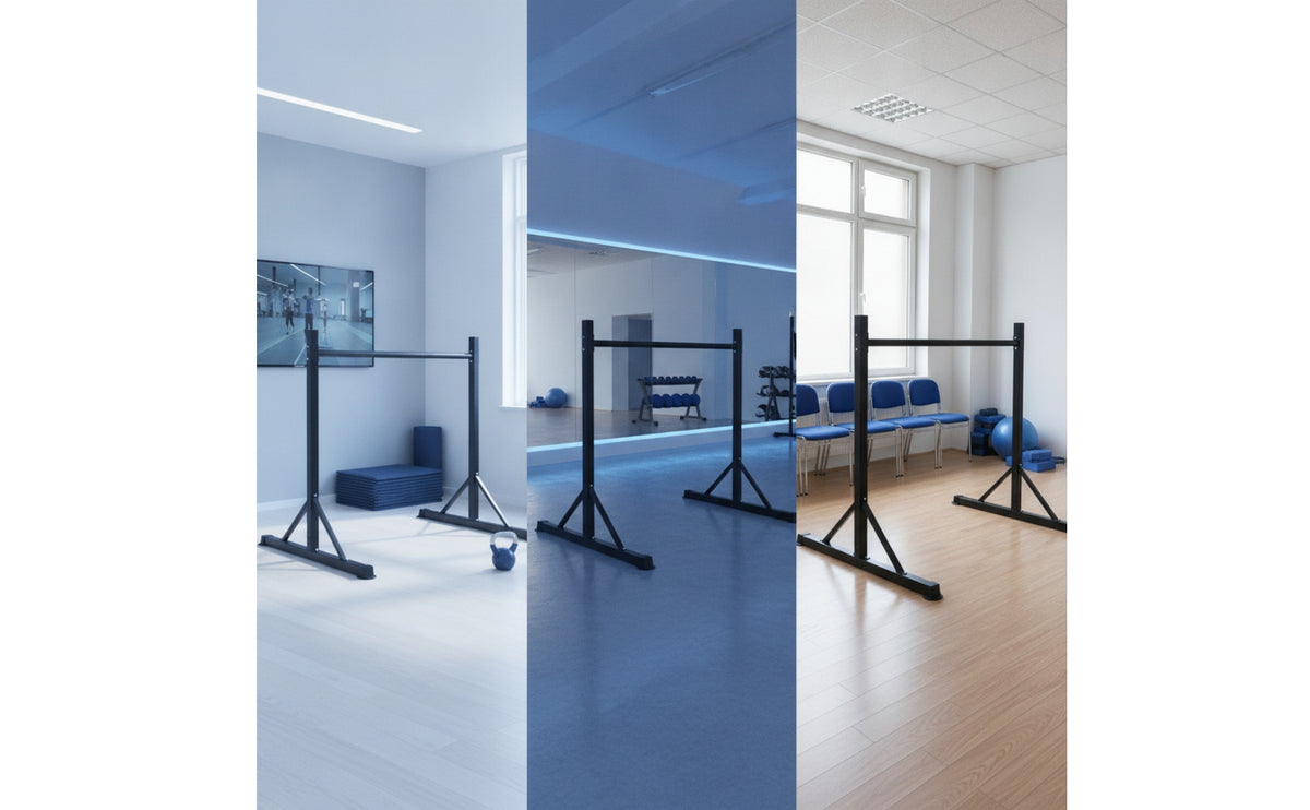 Floor-Standing Training Bar Stable Freestanding Pull up Bar Stand Sturdy Pull-Standing Bar for Fitness Enthusiasts, Athletes, Home Gym, Studio