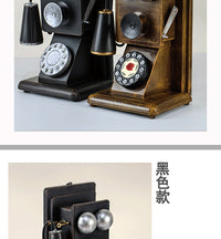 复古老式电话机模型摆件金属纯手工家居装饰工艺品欧式家居饰品