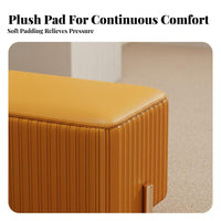 Rectangular End-of-Bed Stool Sturdy long-lasting Upholstered Bench Easy Assembly