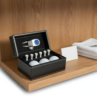 Golf Ball Display Case Gift-Ready Ace Box Cloth Plush Interior