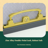 Aluminum mortise lock for sliding doors