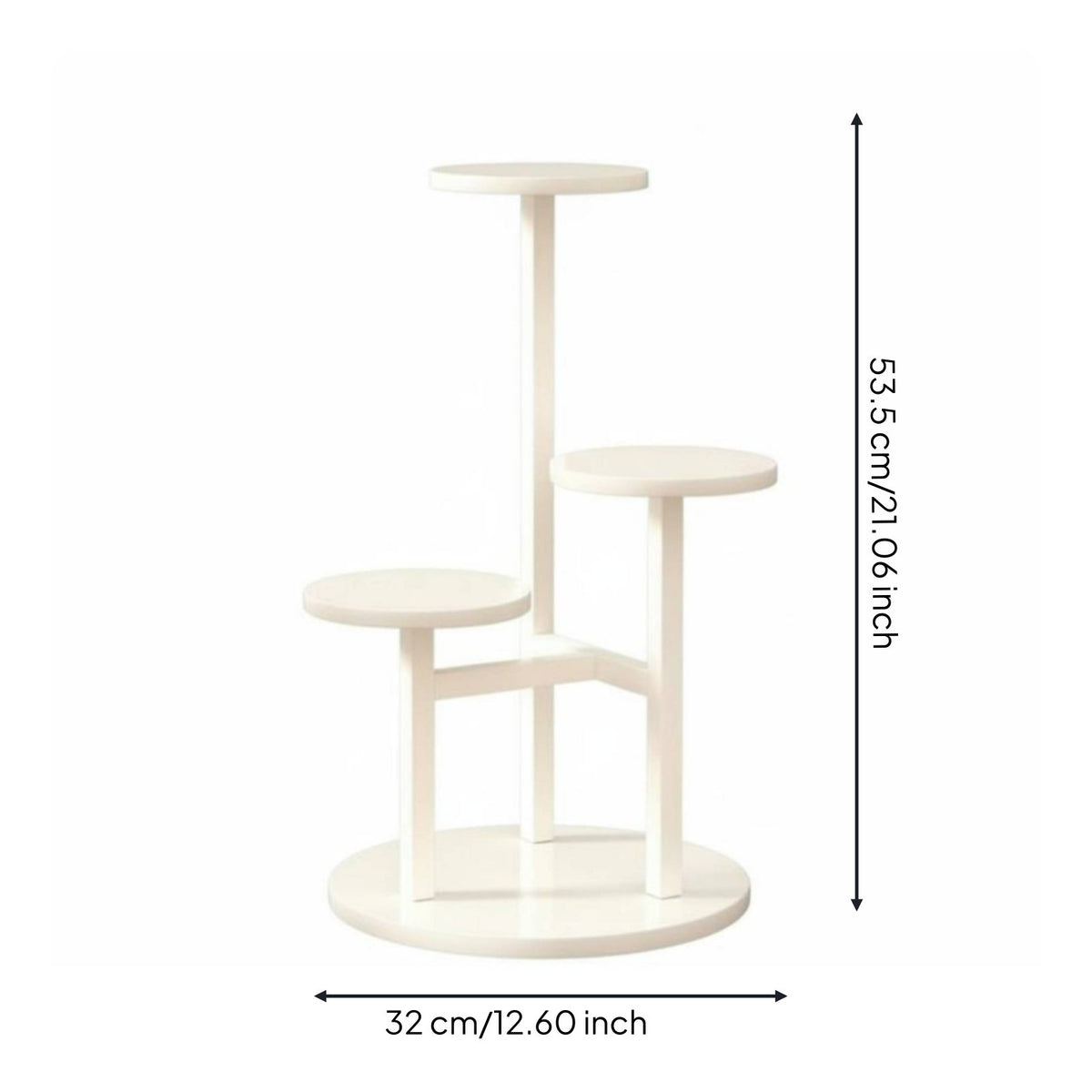 Floor Standing Plant Rack Nordic Design Tall Planter Holder Space-Saving