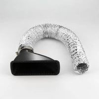 Carbon Fiber Pattern Air Duct Kit Universal Fit Carbon Fiber Pattern Air Funnel Easy to Install for Race Track